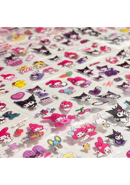 400 Adet Sanrio Kawaii Karakterleri Sticker Seti - Bullet Journal, Ajanda, Günlük, Scrapbook Çıkartma
