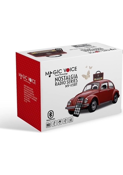 Magıcvoıce MV-115BT Usb/sd/fm/bluetooth Destekli Nostaljik Radyo (4172)