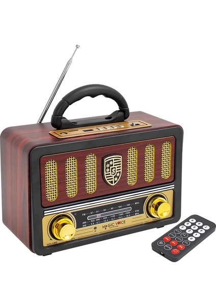 Magıcvoıce MV-114BT Usb/sd/fm/bluetooth Destekli Tek Hop Lu Nostaljik Radyo (4172)