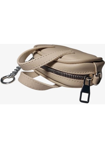 Bej Mini Boy Çanta Aksesuarı modelleri