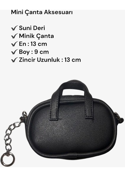Siyah Mini Boy Çanta Aksesuarı fiyatları