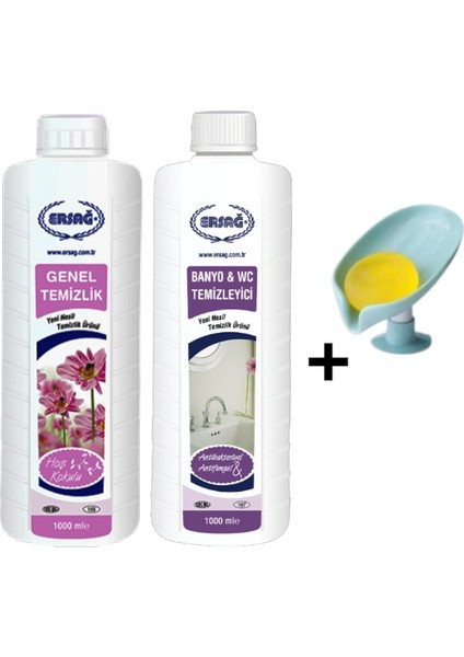 Genel Temizlik 1000 ml -Banyo Wc Temizleyici 1000 Ml+ ( Sabunluk Hediye'li ) 105- 95