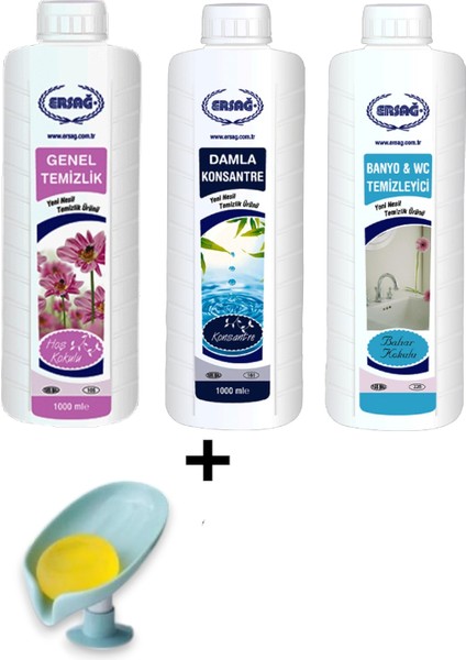 Genel Temizlik - Damla Konsantre - Bahar Kokulu Banyo Wc Temizleyici+ ( Sabunluk Hediye'li ) 105- 110