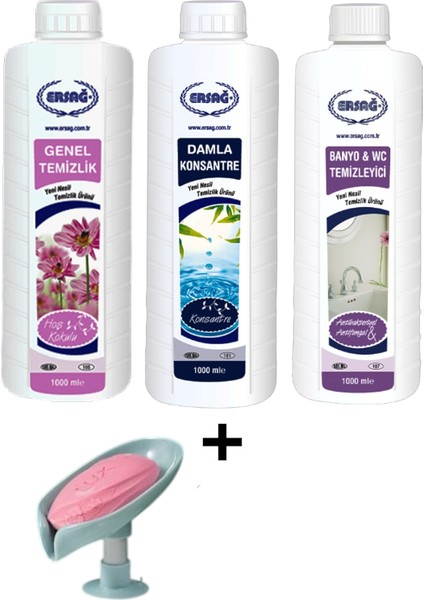 Genel Temizlik - Damla Konsantre - Banyo Wc Temizleyici + ( Sabunluk Hediye'li ) 105- 103