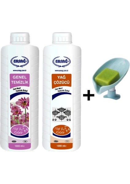 Genel Temizlik 1000 ml - Yağ Çözücü 1000 ml + ( Sabunluk Hediye'li ) 105- 116