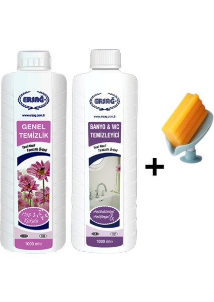 Genel Temizlik 1000 ml -Banyo Wc Temizleyici 1000 Ml+ ( Sabunluk Hediye'li ) 105- 95