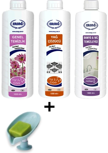 Genel Temizlik - Yağ Çözücü - Banyo Wc Temizleyici + ( Sabunluk Hediye'li ) 105- 123