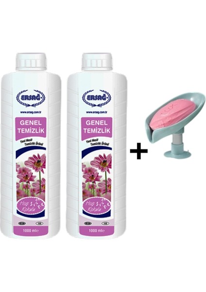 Genel Temizlik (2 Adet) 1000 ml + ( Sabunluk Hediye'li ) 105-48
