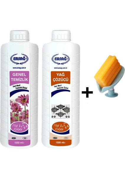 Genel Temizlik 1000 ml - Yağ Çözücü 1000 ml + ( Sabunluk Hediye'li ) 105- 113
