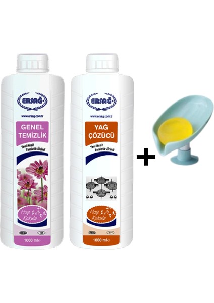 Genel Temizlik 1000 ml - Yağ Çözücü 1000 ml + ( Sabunluk Hediye'li ) 105- 115