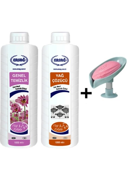 Genel Temizlik 1000 ml - Yağ Çözücü 1000 ml + ( Sabunluk Hediye'li ) 105- 119