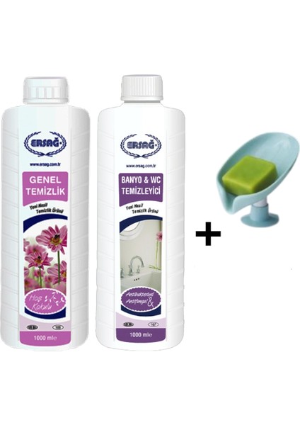 Genel Temizlik 1000 ml -Banyo Wc Temizleyici 1000 Ml+ ( Sabunluk Hediye'li ) 105- 95