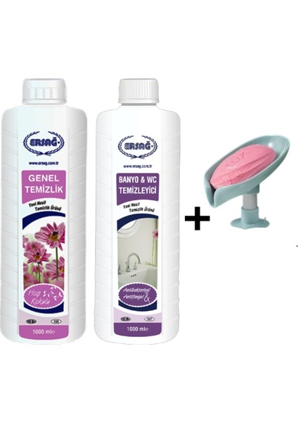 Genel Temizlik 1000 ml -Banyo Wc Temizleyici 1000 Ml+ ( Sabunluk Hediye'li ) 105- 95