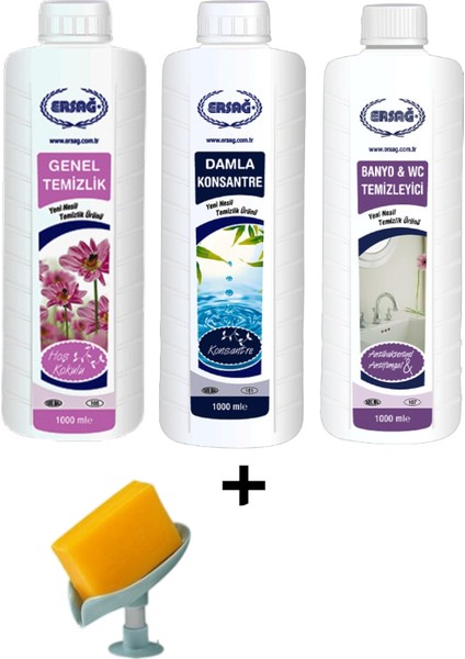 Genel Temizlik - Damla Konsantre - Banyo Wc Temizleyici + ( Sabunluk Hediye'li ) 105- 98