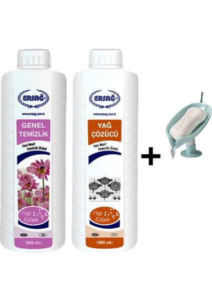 Genel Temizlik 1000 ml - Yağ Çözücü 1000 ml + ( Sabunluk Hediye'li ) 105- 118