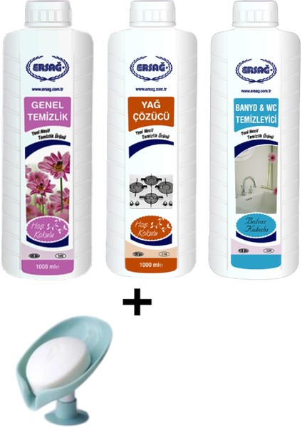 Genel Temizlik - Yağ Çözücü - Bahar Kokulu Banyo Wc Temizleyici + ( Sabunluk Hediye'li ) 105- 129