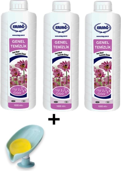 Genel Temizlik (3 Adet) 1000 ml + ( Sabunluk Hediye'li ) 105-50
