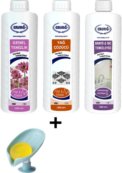 Genel Temizlik - Yağ Çözücü - Banyo Wc Temizleyici + ( Sabunluk Hediye'li ) 105- 127