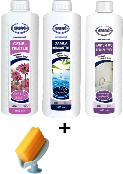 Genel Temizlik - Damla Konsantre - Banyo Wc Temizleyici + ( Sabunluk Hediye'li ) 105- 97
