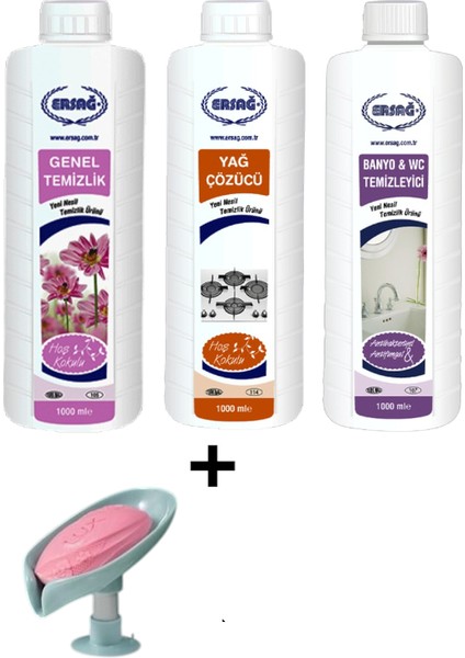 Genel Temizlik - Yağ Çözücü - Banyo Wc Temizleyici + ( Sabunluk Hediye'li ) 105- 120