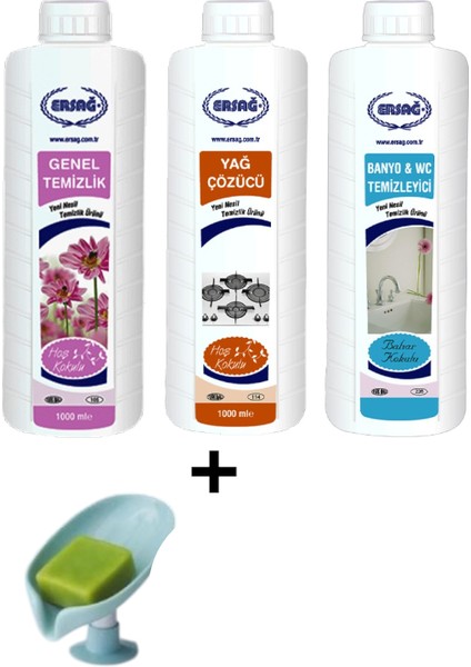 Genel Temizlik - Yağ Çözücü - Bahar Kokulu Banyo Wc Temizleyici + ( Sabunluk Hediye'li ) 105- 132