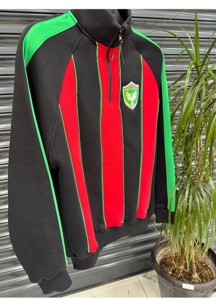 Oversıze 3 Iplik Şardonlu Fermuarlı Kaliteli Sweat Amed Spor modelleri