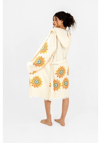 Serenity Taş Baskı Desenli Kimono/bornoz