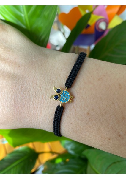 Baykuş Desenli Zirkon Taşlı Makrome Örgülü Bileklik indirimleri