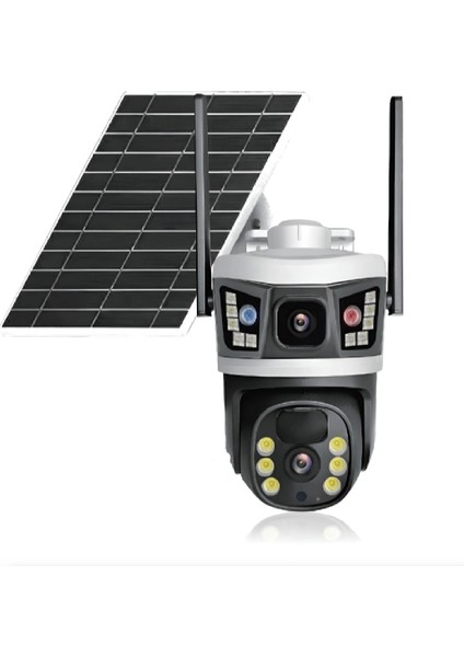 Çift Kameralı Wifi Solar Ptz Kamera V380 Pro Yazılım