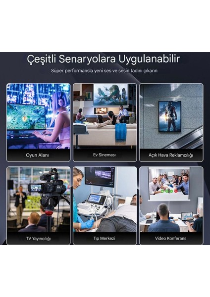 1-Metre Ultra Sertifikalı HDMI 2.1 Kablo 48Gbps 8K/60Hz,4K/120Hz,4K/60Hz, Earc, Hdcp 2.2, D-Hdr, Dolby Vision, Dolby Atmos Ce Lisanslı Örgülü Sağlam