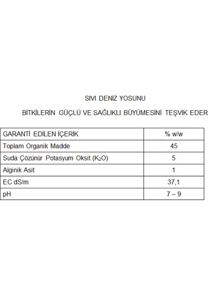 Arel Chem Ascomın (Sıvı Deniz Yosunu - Fotosentez ve Bitki Gelişim Düzenleyicisi) 1 Lt'lik Ambalajda fiyatları