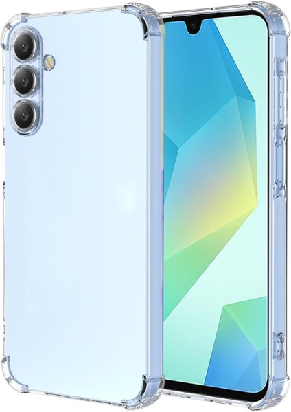 Samsung Galaxy A16 Kapak Kamera Korumalı Airbag Antishock Köşe Korumalı Şeffaf Silikon Kılıf