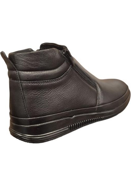 4832 Kaymaz Çift Fermuar Yumuşak Deri Erkek Bot fırsatları