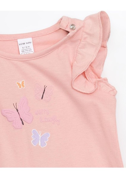 Lcw Baby Fırfırlı Kız Bebek Çıtçıtlı Tulum 2'li Takım modelleri