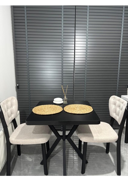 70X70 Yemek Masası Balkon Cafe Masa Sabit Masa Mutfak