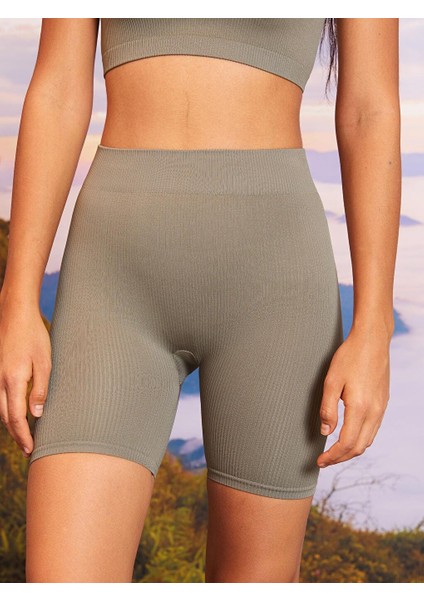 Beli Lastikli Kadın Spor Biker Şort Tayt modelleri