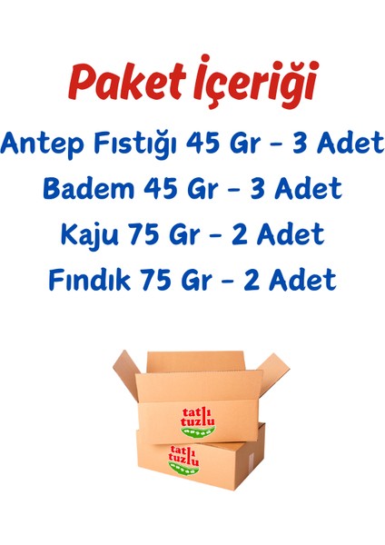 Gurme Kuruyemiş Paketi – 10’lu Koli (Özel Seçki!)-Tadım Kalitesi fiyatları