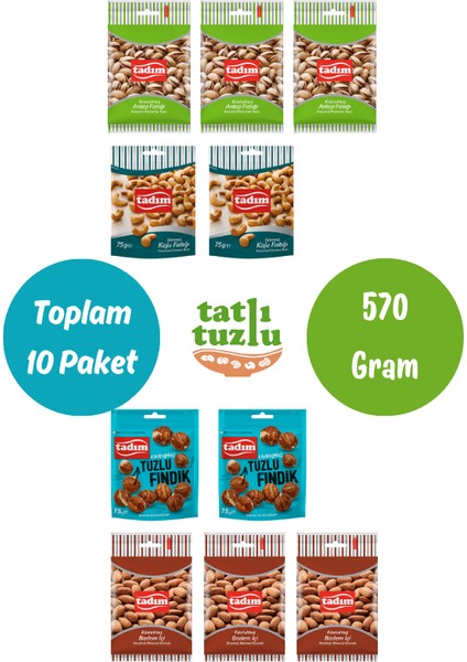 Gurme Kuruyemiş Paketi – 10’lu Koli (Özel Seçki!)-Tadım Kalitesi modelleri