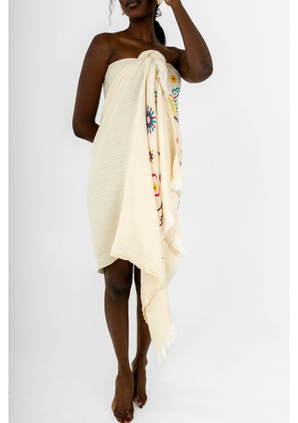 Elysia Taş Baskı Desenli Peştemal/havlu