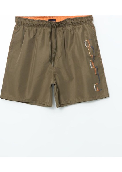 Lcw Swımwear Kısa Boy Baskılı Erkek Deniz Şortu