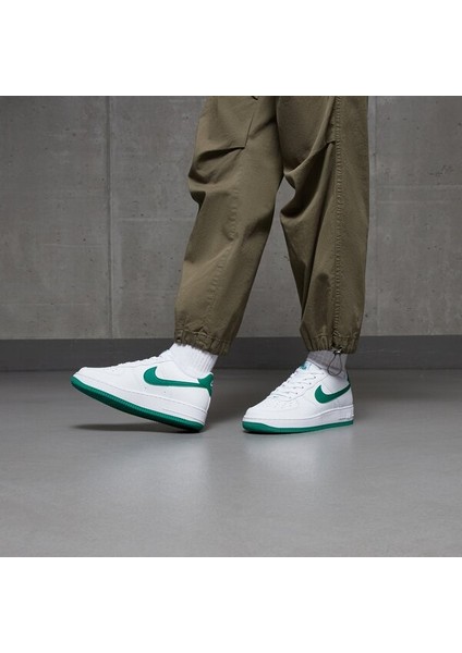 Air Force 1 SS25 (Gs) Unisex White Leather Shoes Beyaz Yeşil Deri Spor Ayakkabı FV5948-103