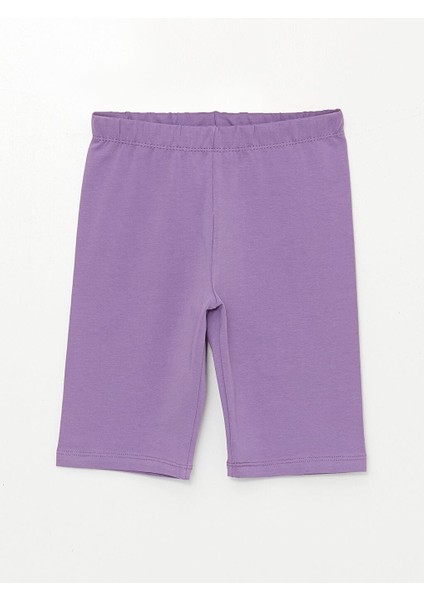 Beli Lastikli Basic Kız Çocuk Tayt