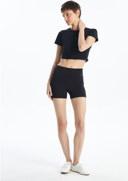 Beli Lastikli Kadın Şort Tayt