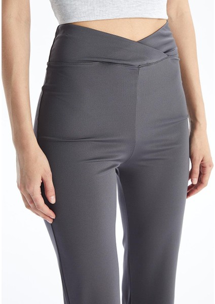 Beli Lastikli Ispanyol Paça Kadın Tayt Pantolon modelleri