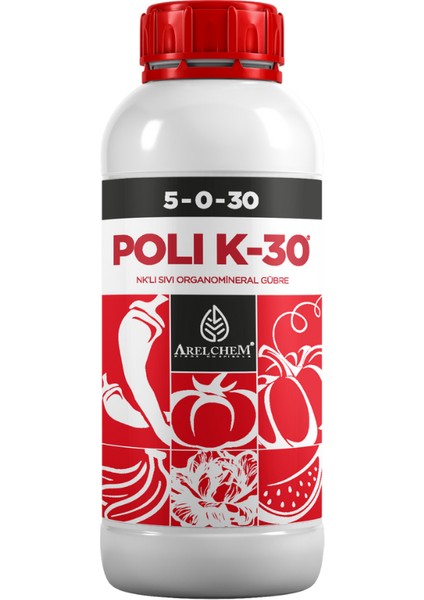 Arel Chem Polı K-30 (Nk Ivı Organomineral Gübre) 1 Lt'lik Ambalaj
