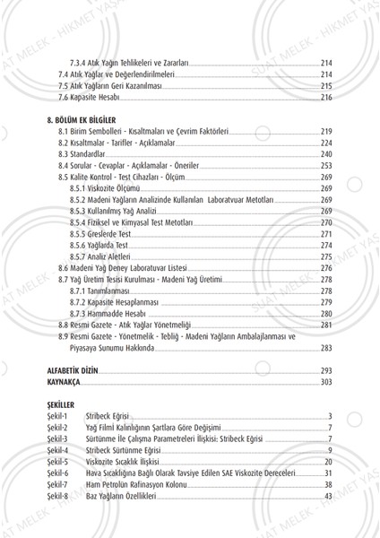 Triboloji ve Yağlayıcılar 303 Sayfa Hardcover Ciltli Masaüstü kitabı, Hardcopy