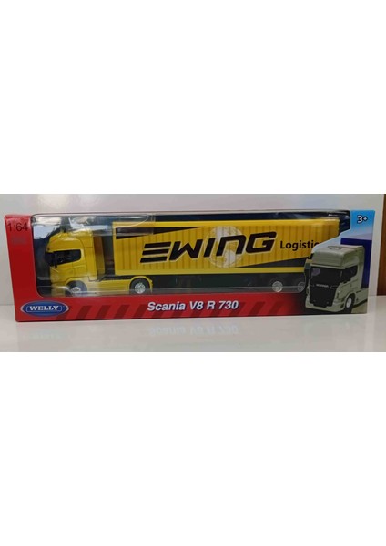 Dianomi Welly 1:64 Ölçek Scania V8 R 730 S Dorseli Tır// Küçük Boy Ürün Ölçülerine Dikkat Ediniz (Açıklama Bölümünde) fiyatları