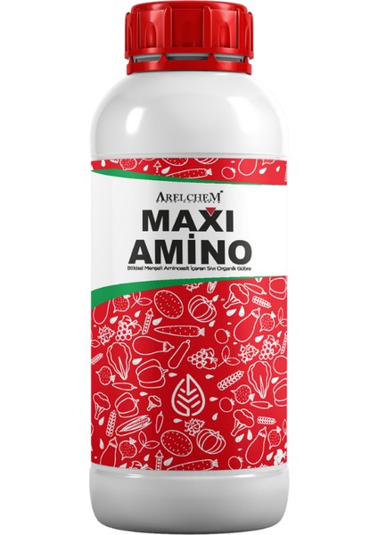 Arel Chem Maxı Amıno (Bitkisel Menşeli Aminnoasit Içeren Sıvı Organik Gübre) 1 Lt'lik Ambalajda