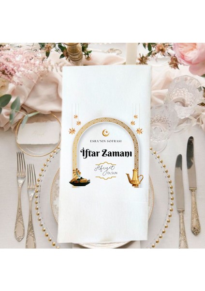 Kişiye Özel Iftar Vakti Temalı Peçete 20 Adet
