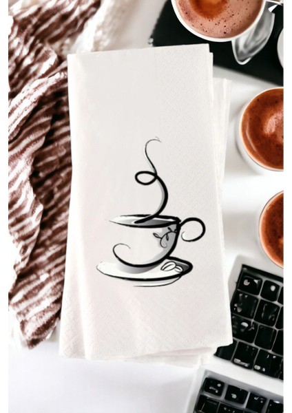 Kişiye Özel Coffee Baskılı Sunum Peçetesi 20’li